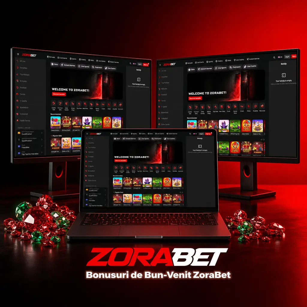 Tabel cu cele 4 bonusuri de bun-venit ZoraBet: sloturi, jocuri instant, cazino live și pariuri sportive 500%