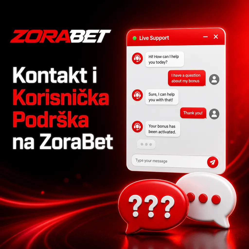 ZoraBet korisnička podrška - live chat, e-mail i Telegram dostupni 24/7 na srpskom jeziku